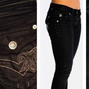 MEK DNM Dark Washed Gray Skinny Jeans